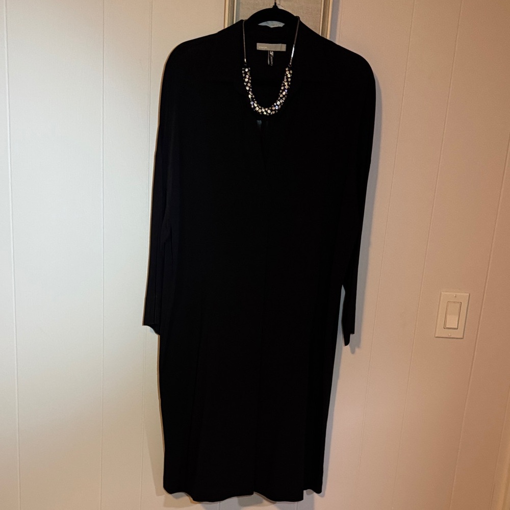 Vince Classic Black Long Sleeve Dress